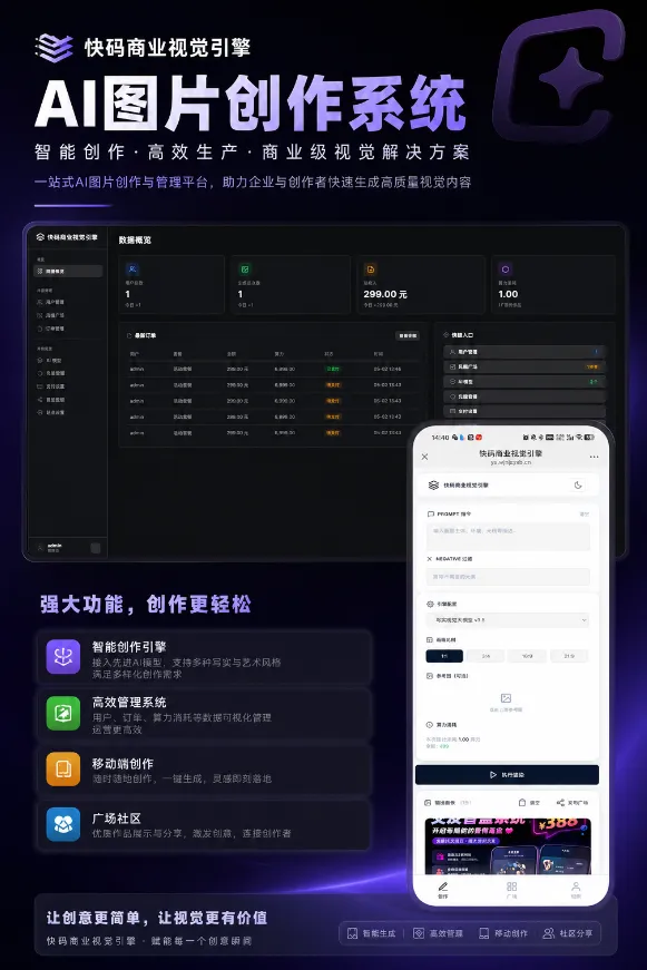 一款好用的 AI 图片生成 系统 最新版 AI 绘图平台插图