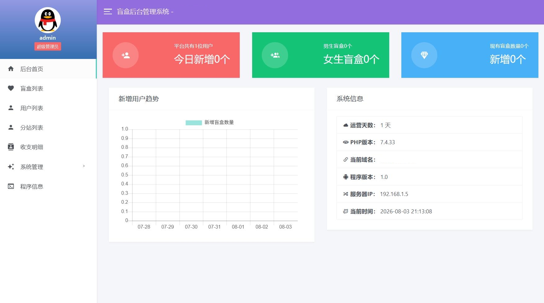 豪华交友盲盒系统源码 含会员分站分销系统 可易支付插图2